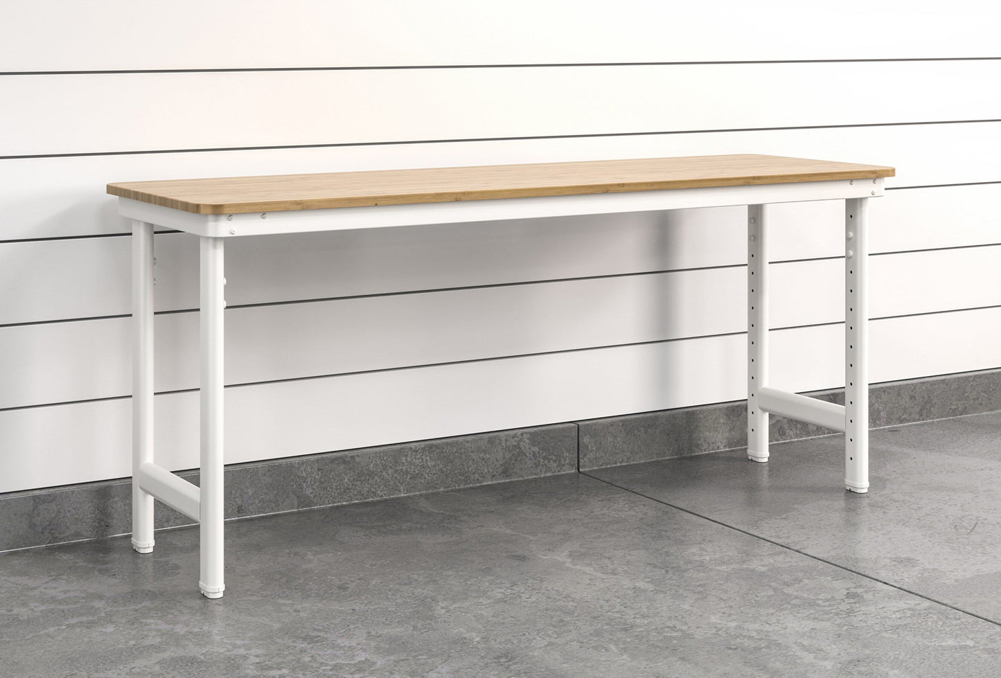Everest Work Table 72-in W x 32-in H Steel Cloud White Freestanding Utility Storage Cabinet