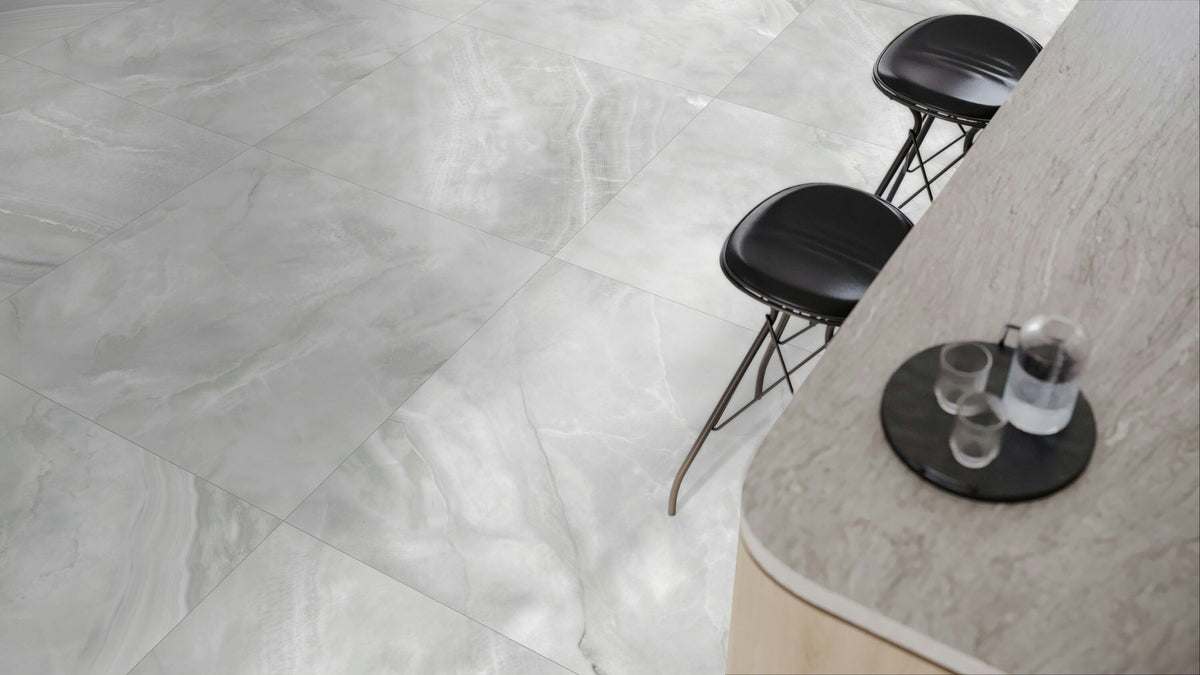 Satori Onyx 32-in x 32-in Polished Porcelain Marble Look Floor and Wall Tile (13.78-sq. ft/ Carton)