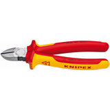 KNIPEX 7.25-in Cutting Pliers, Insulated 1000V, Chrome Vanadium Steel