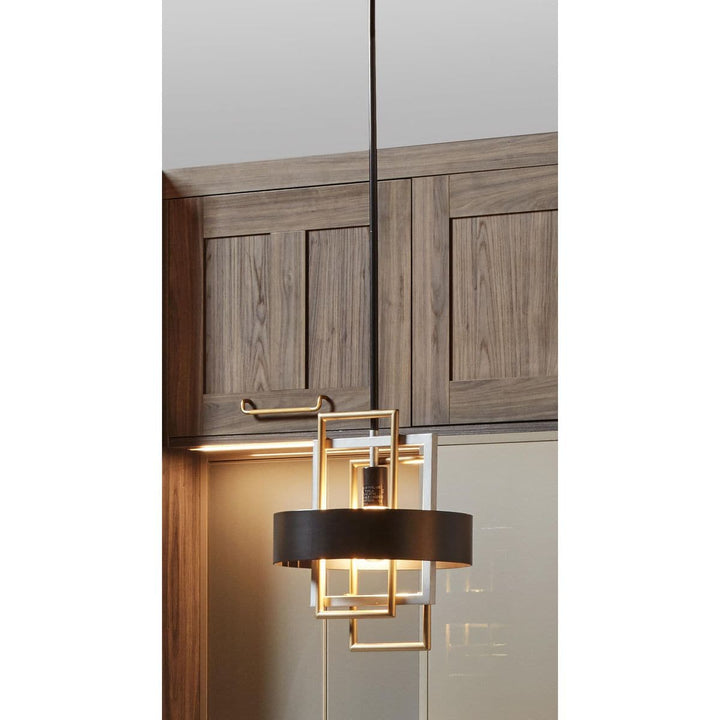 Progress Lighting Adagio 3-Light Matte Black Modern/Contemporary Geometric Medium Hanging Pendant Light