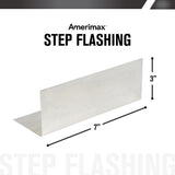 Amerimax 3-in x 7-in Silver Aluminum Step Flashing, 29-Gauge