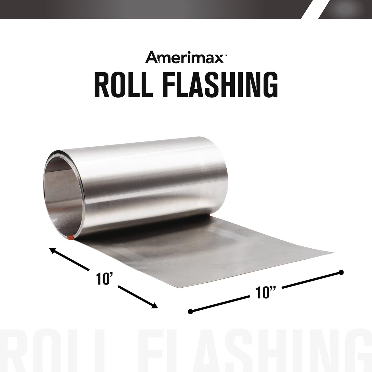 Amerimax 10-in x 10-ft Silver Aluminum Roll Flashing, Mill Finish