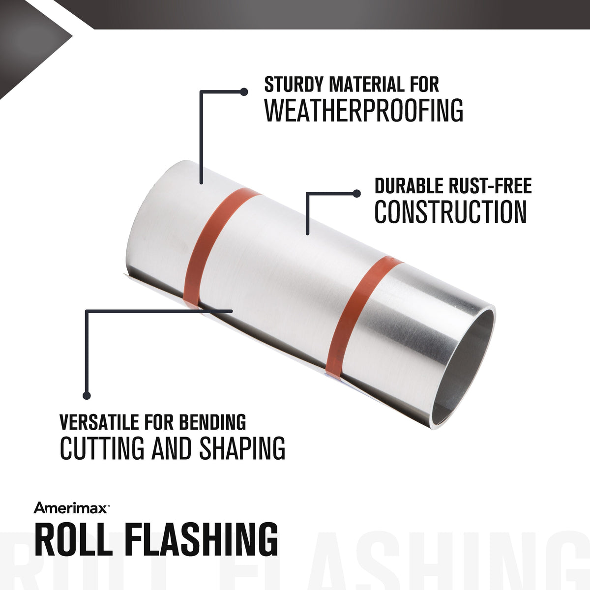 Amerimax 10-in x 10-ft Silver Aluminum Roll Flashing, Mill Finish