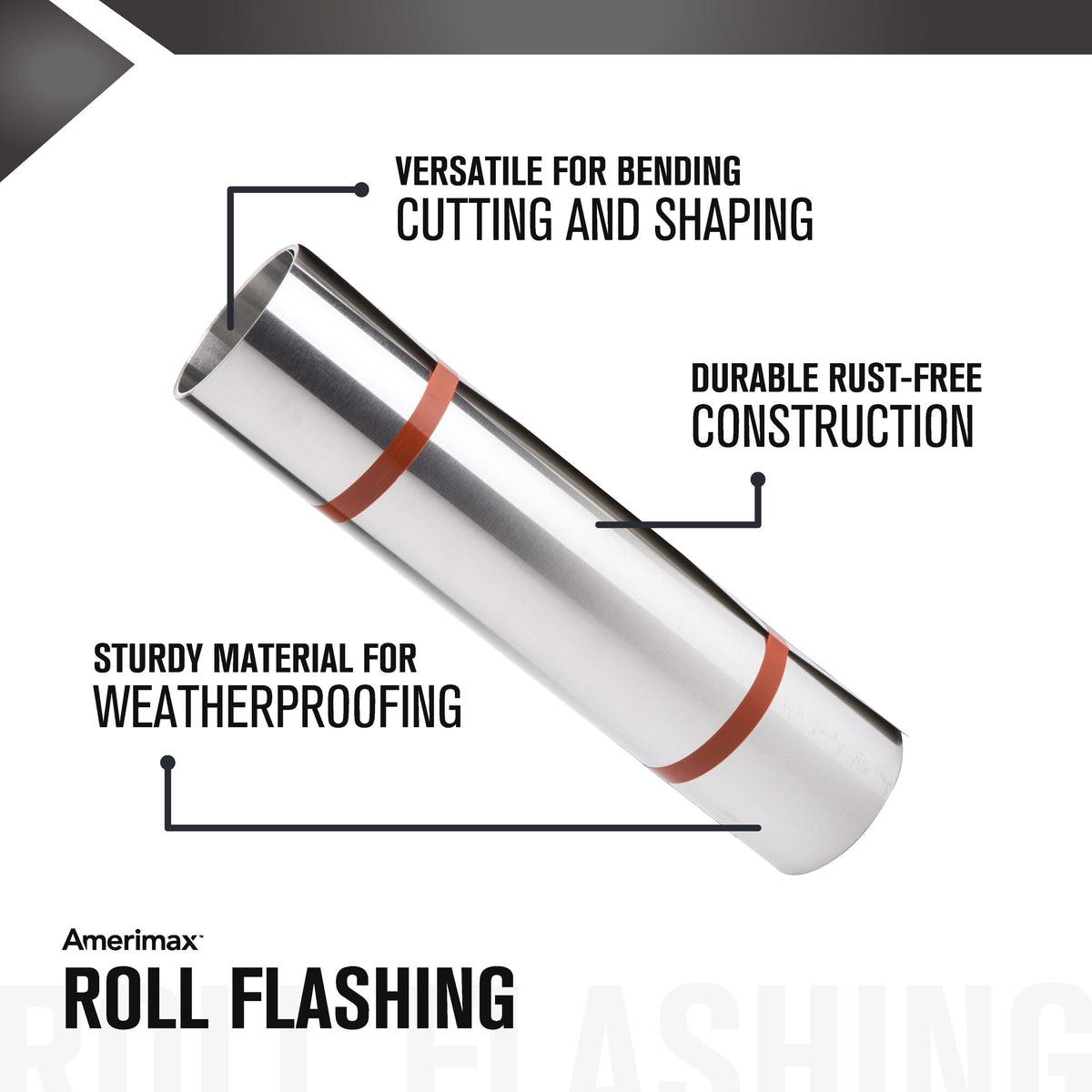 Amerimax 14-in x 10-ft Silver Galvanized Steel Roll Flashing