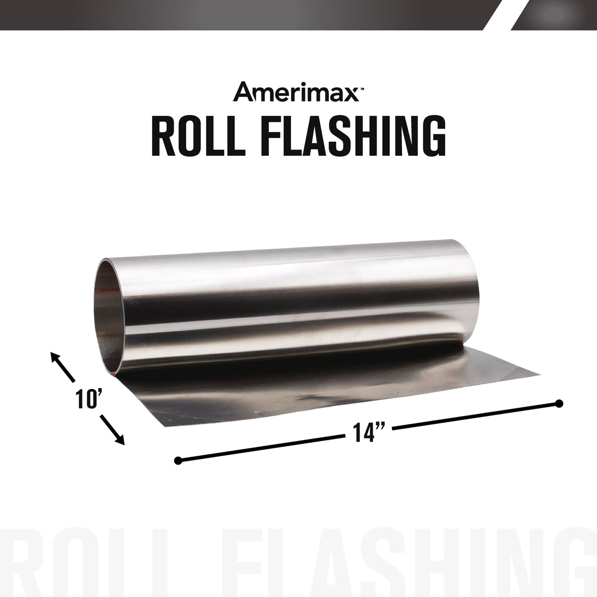 Amerimax 14-in x 10-ft Silver Galvanized Steel Roll Flashing