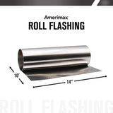 Amerimax 14-in x 10-ft Silver Galvanized Steel Roll Flashing