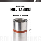 Amerimax 14-in x 50-ft Silver Aluminum Roll Flashing, Mill Finish