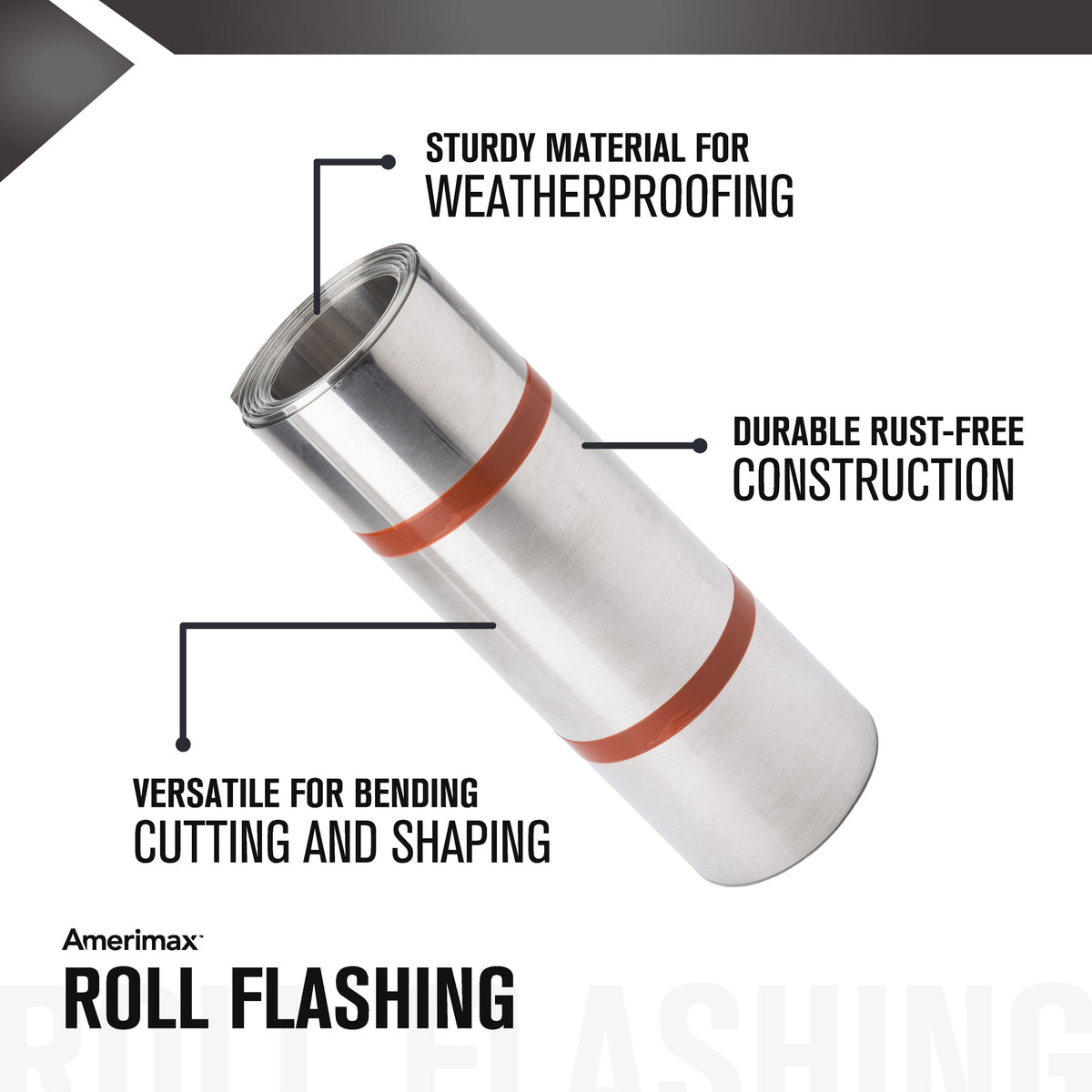 Amerimax 20-in x 50-ft Silver Galvanized Steel Roll Flashing