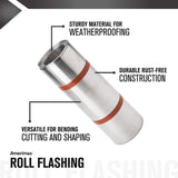 Amerimax 20-in x 50-ft Silver Galvanized Steel Roll Flashing
