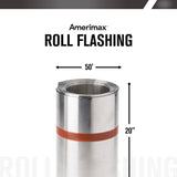 Amerimax 20-in x 50-ft Silver Galvanized Steel Roll Flashing