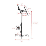 Maocao Hoom 11ft Black Drywall Lift 11-ft H x 53.5-in L x 53.5-in W Steel Drywall Lift