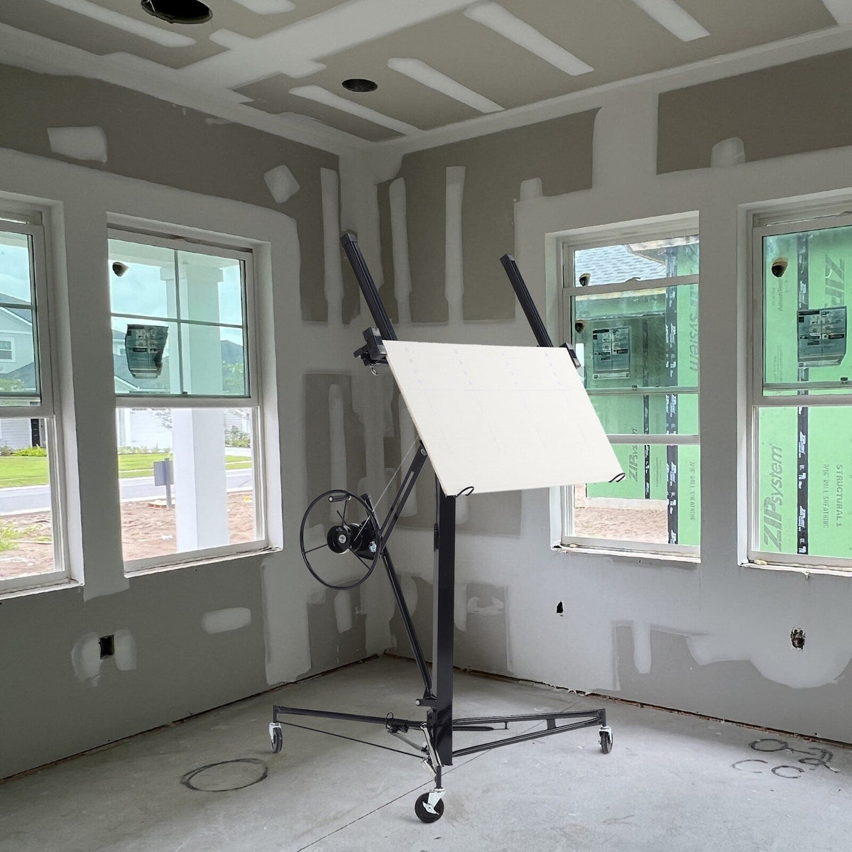 Maocao Hoom 11ft Black Drywall Lift 11-ft H x 53.5-in L x 53.5-in W Steel Drywall Lift