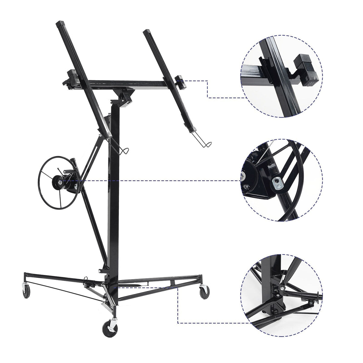 Maocao Hoom 13ft Drywall Lift 13-ft H x 53.5-in L x 53.5-in W Steel Drywall Lift