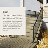 Fiberon CitySide Contemporary Matte Finish Aluminum Deck Rail Kit