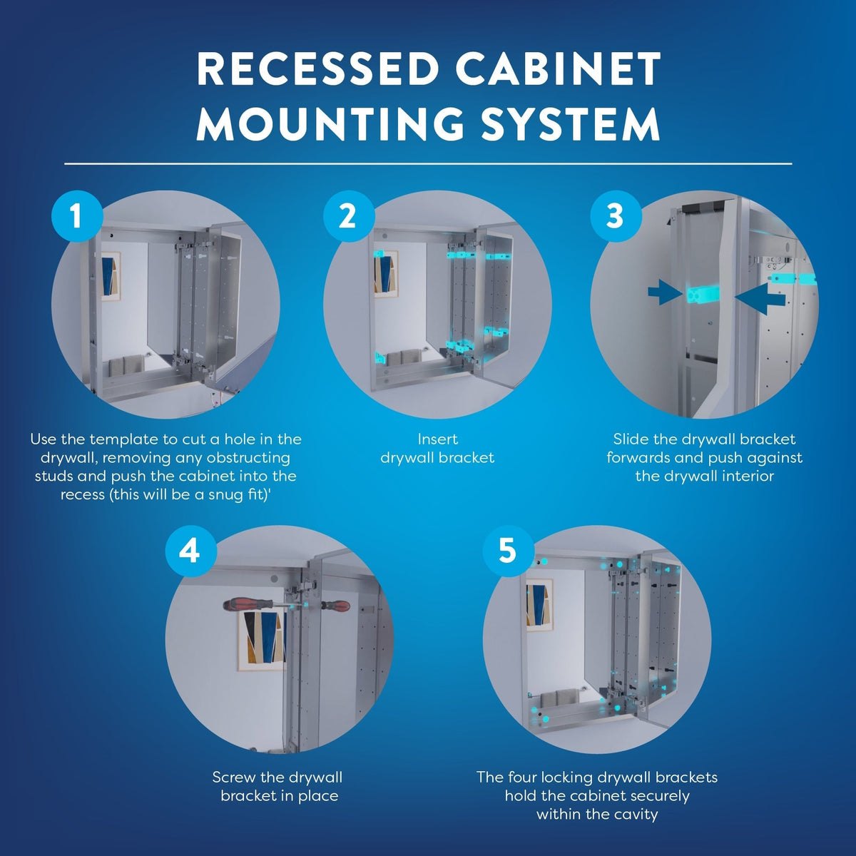 Croydex 36-in x 26-in Surface/Recessed Mount Silver Mirrored Soft Close Medicine Cabinet