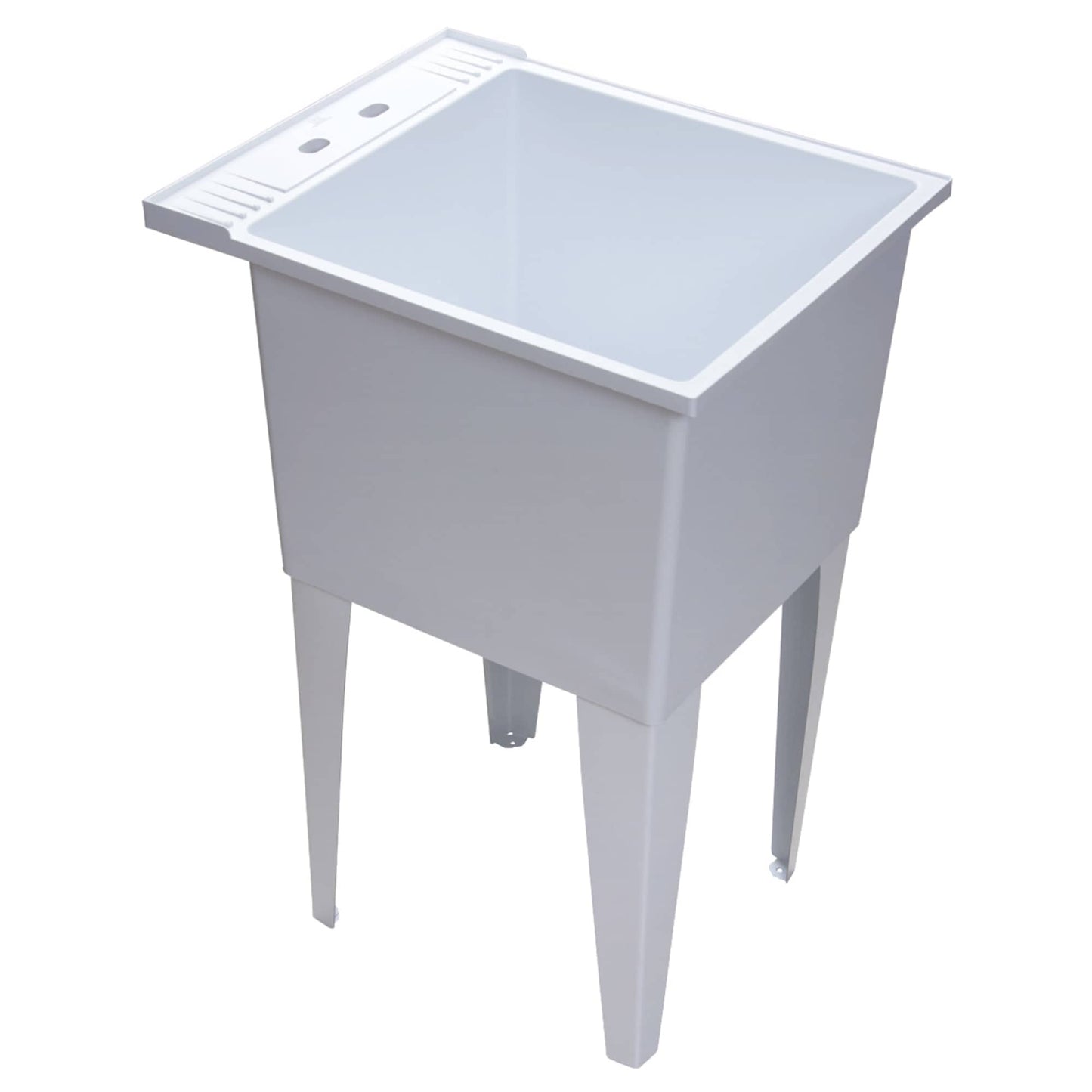 PROFLO 24-in x 20-in White Freestanding Laundry Sink