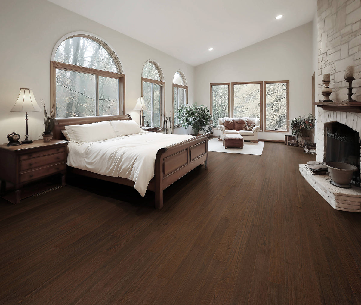 allen + roth Teak Rome hardwood flooring — alternate angle