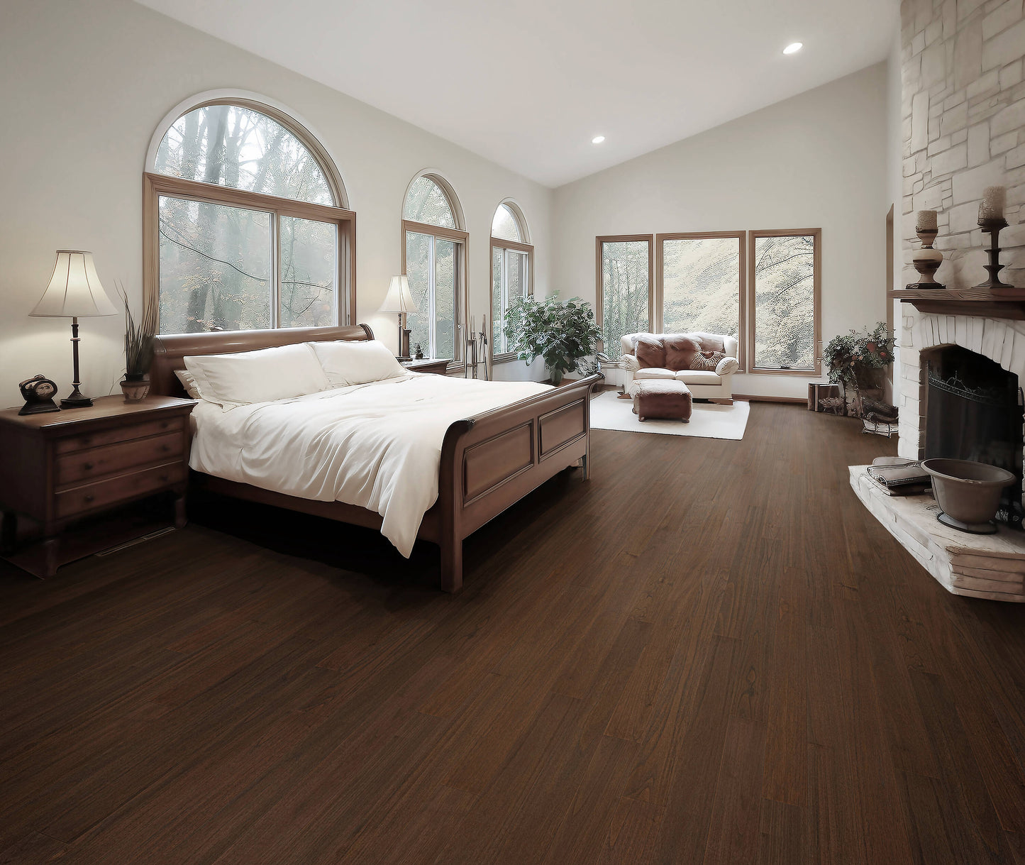 allen + roth Teak Rome hardwood flooring — alternate angle
