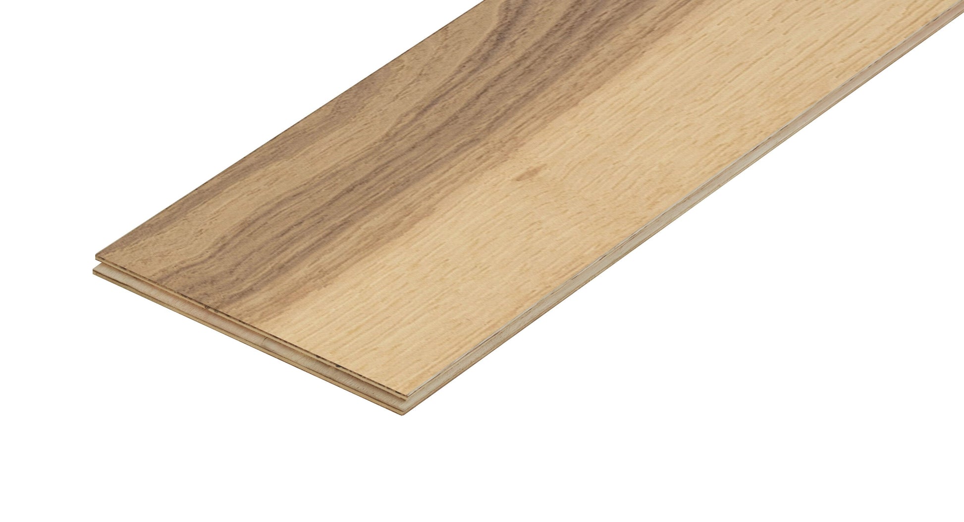 allen + roth Hickory Natural hardwood flooring — color and finish detail