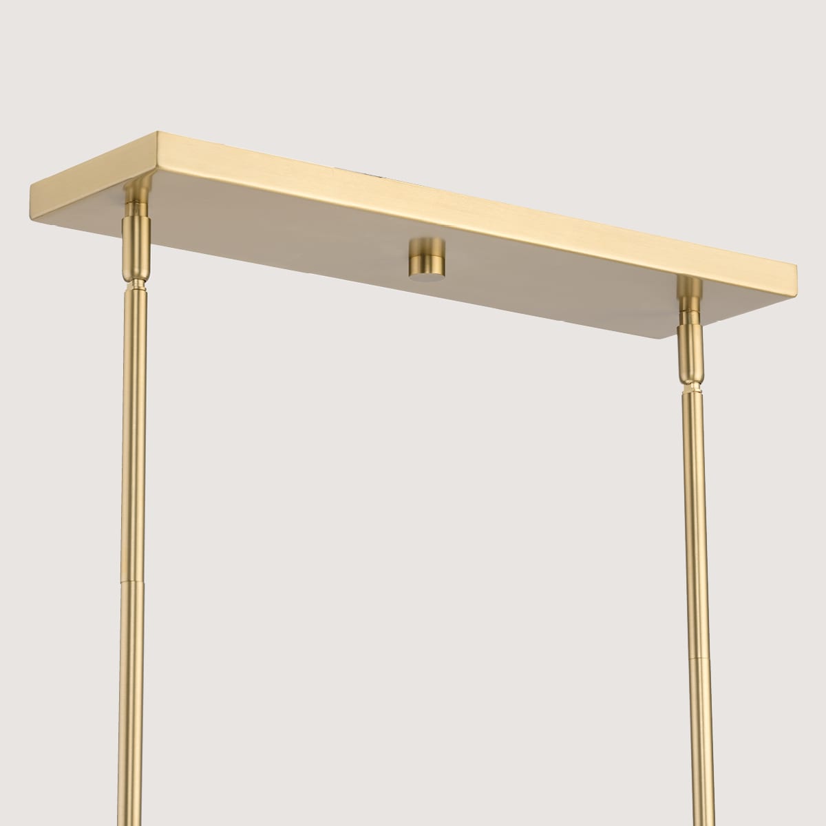 Progress Lighting Avec 5-Light Brushed Gold Modern/Contemporary White Glass Linear Large Hanging Kitchen Island Light