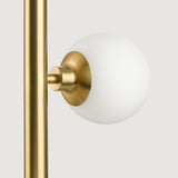 Progress Lighting Avec 3-Light Brushed Gold Modern/Contemporary White Glass Linear Medium Hanging Pendant Light