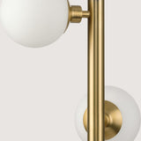 Progress Lighting Avec 3-Light Brushed Gold Modern/Contemporary White Glass Linear Medium Hanging Pendant Light