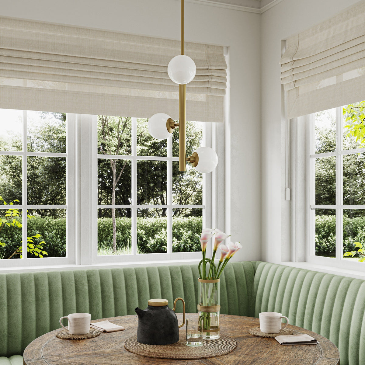Progress Lighting Avec 3-Light Brushed Gold Modern/Contemporary White Glass Linear Medium Hanging Pendant Light
