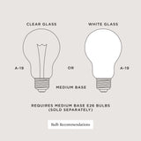 Progress Lighting Avec 3-Light Champagne Bronze Modern/Contemporary Drum Medium Hanging Pendant Light