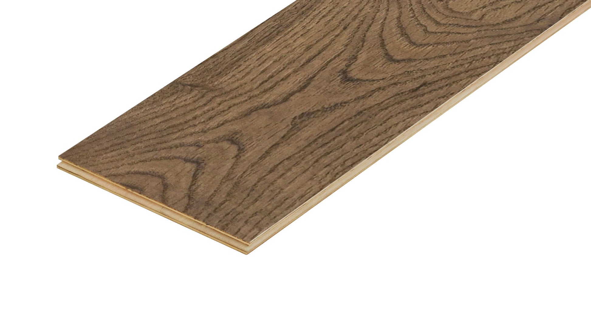 allen + roth White oak Fontainebleau hardwood flooring — color and finish detail