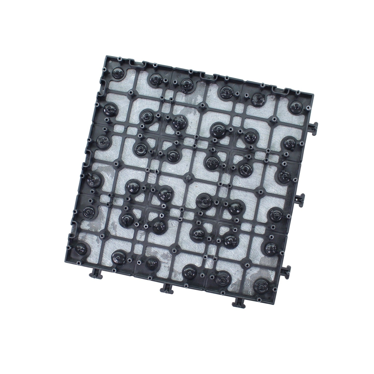 Courtyard Casual 11.81-in x 11.81-in 6-Pack Natural Slate Prefinished Polymer Deck Tile