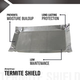 Amerimax Termite Shield 8-in x 8-in Silver Galvanized Steel Step Flashing