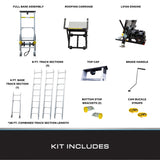 Tie Down TranzPorter TP250 Roofing Platform Ladder Hoist with Lifan Engine, 28–44 ft Reach, 250 lb Capacity
