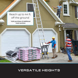 Tie Down TranzPorter TP250 Roofing Platform Ladder Hoist with Lifan Engine, 28–44 ft Reach, 250 lb Capacity
