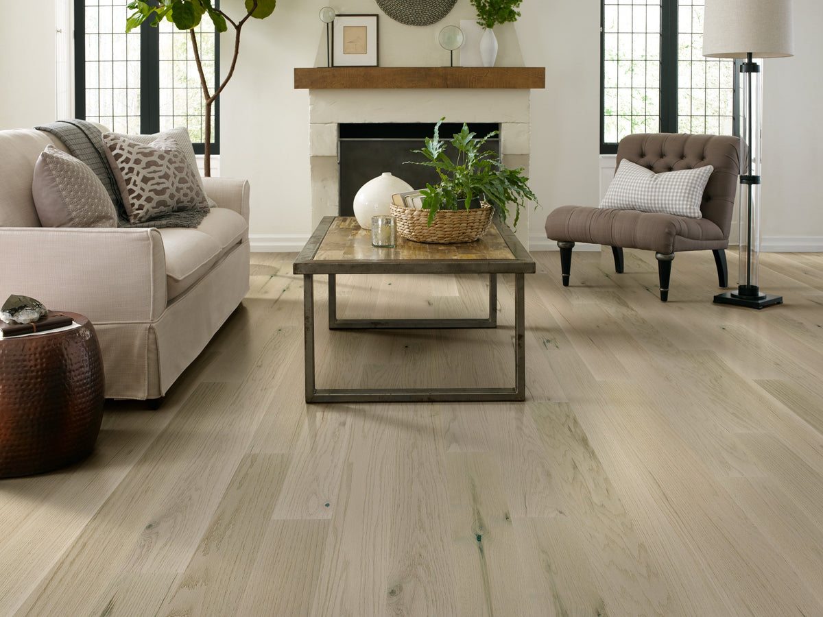 Shaw Oak Killian hardwood flooring — installed room view