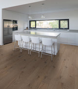 Shaw Oak Kiefer hardwood flooring — installed room view