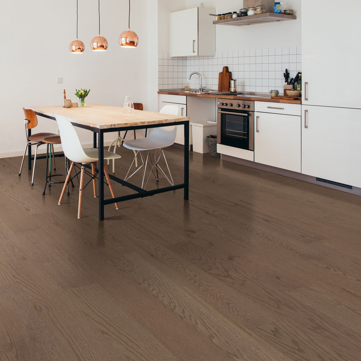 Shaw Oak Kismet hardwood flooring — installed room view