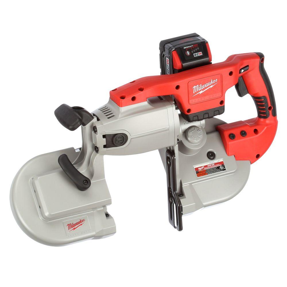 M28 28-Volt Lithium-Ion Cordless Band Saw Kit w/(1) 3.0Ah Battery, Charger, Hard Case - Super Arbor