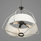 Progress Lighting Hangar 3-Light Brushed Nickel Mid-century Drum Large Hanging Pendant Light