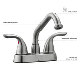 Design House Ashland Satin Nickel 2-handle Deck-mount Utility Faucet