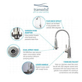 All-in-One 23.6 in. x 19.7 in. x 34.6 in. Stainless Steel Laundry/Utility Sink and Wood Cabinet with Faucet in White - Super Arbor