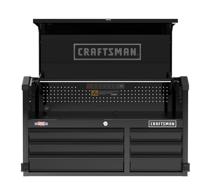 CRAFTSMAN Premium 2000 Series 40.5-in W x 24.5-in H 6-Drawer Steel Tool Chest (Black)