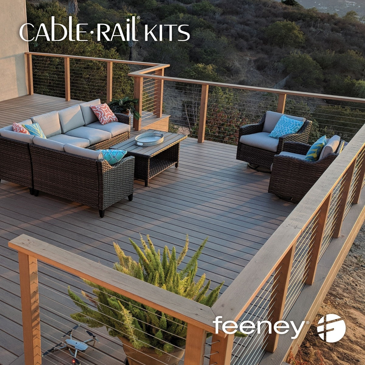 Feeney 50-ft Stainless Steel Cable Hardware Kit
