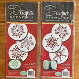 Crystal Snowflake Cookie Stencil Bundle (6 Patterns)