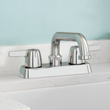 Project Source Chrome 2-Handle Deck-Mount Utility Faucet