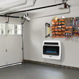 30,000 BTU Blue Flame Vent Free Liquid Propane Thermostatic Wall Heater - Super Arbor