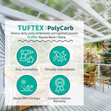 Tuftex PolyCarb 2.17-ft x 6-ft Corrugated Clear Polycarbonate Roof Panel