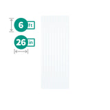 Tuftex SeaCoaster 2.17-ft x 6-ft Corrugated Clear PVC Roof Panels, 10-Pack