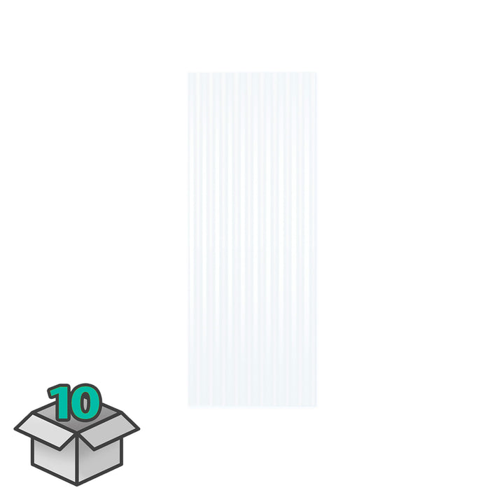 Tuftex SeaCoaster 2.17-ft x 6-ft Corrugated Clear PVC Roof Panels, 10-Pack