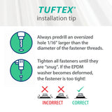 Tuftex SeaCoaster 2.17-ft x 6-ft Corrugated White Opal PVC Roof Panels, 10-Pack