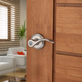 Prestige Tobin Satin Nickel Entry Door Lever Featuring SmartKey Security - Super Arbor
